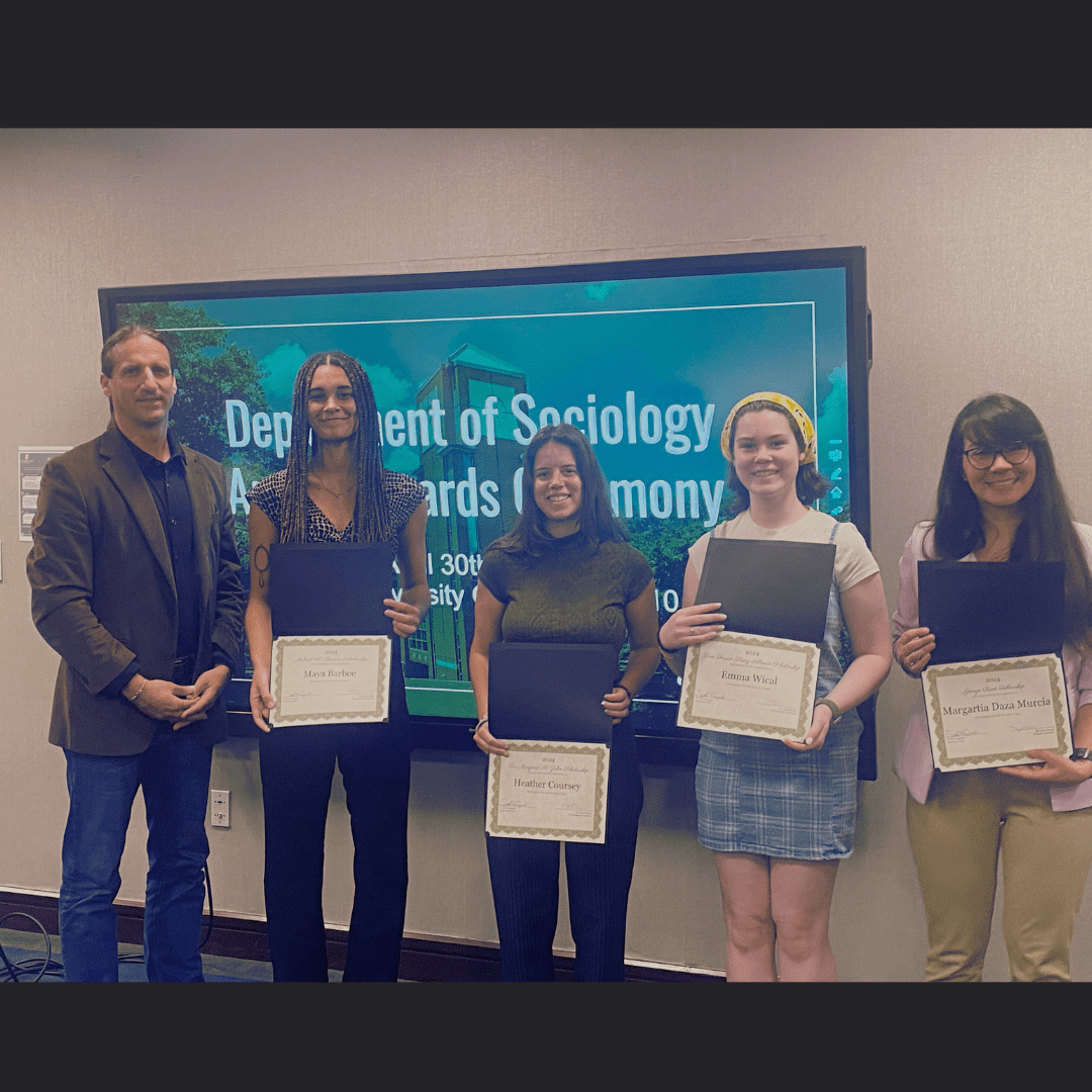Sociology Department Annual Awards Ceremony 2024 Department of Sociology
